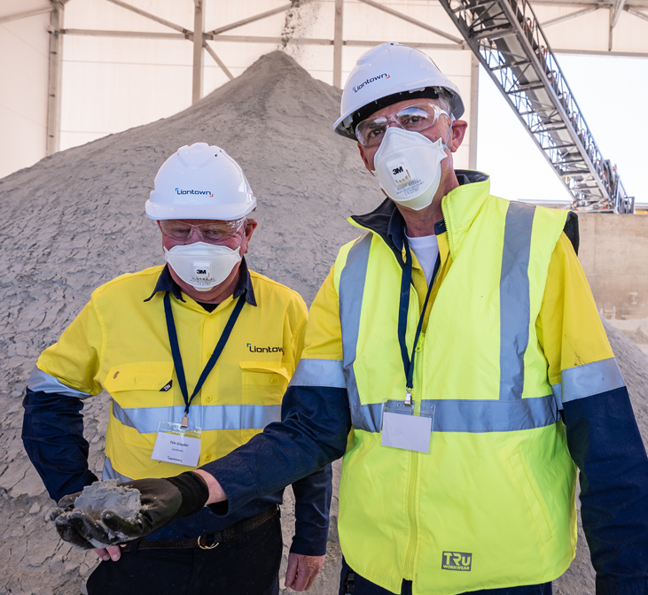 Tony Ottaviano and Tim Goyder at Kathleen Valley